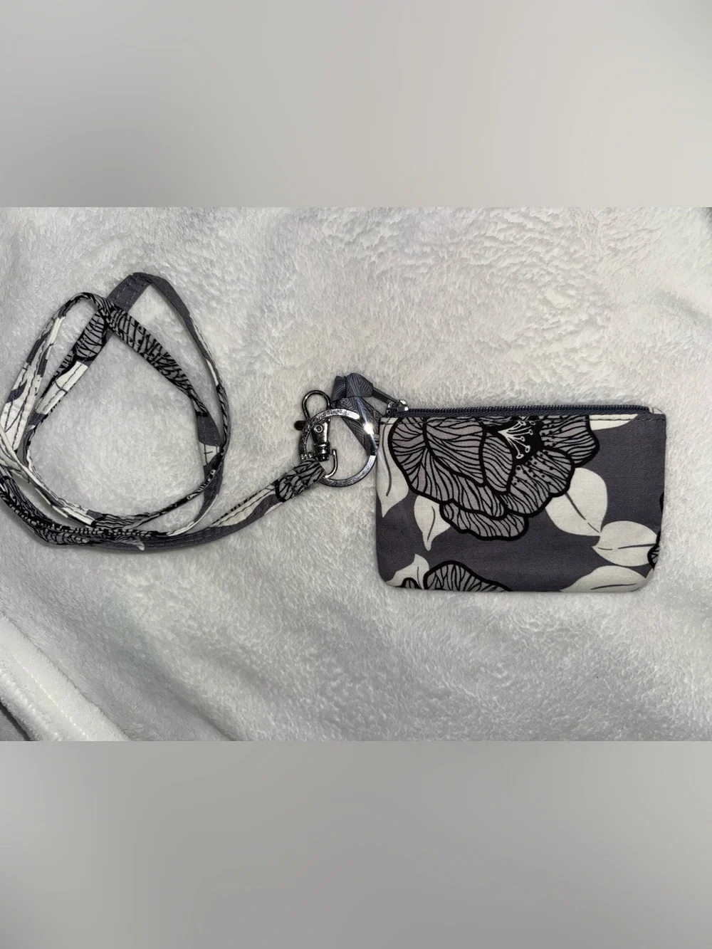 Vera Bradley Floral Print Badge Holder Lanyard